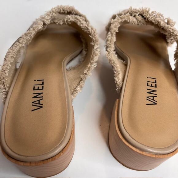 Vaneli Women's Hedda Natural Canvas Sandals Size-8 N - Picture 11 of 11